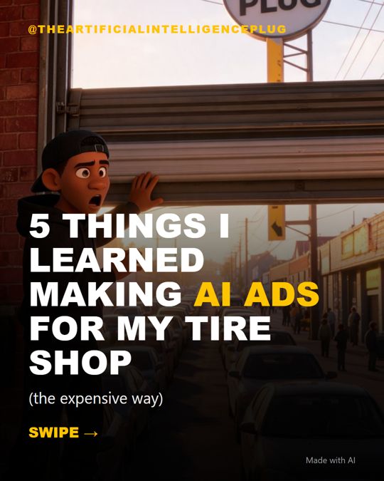 5 things I learned making AI ads for my tire shop
