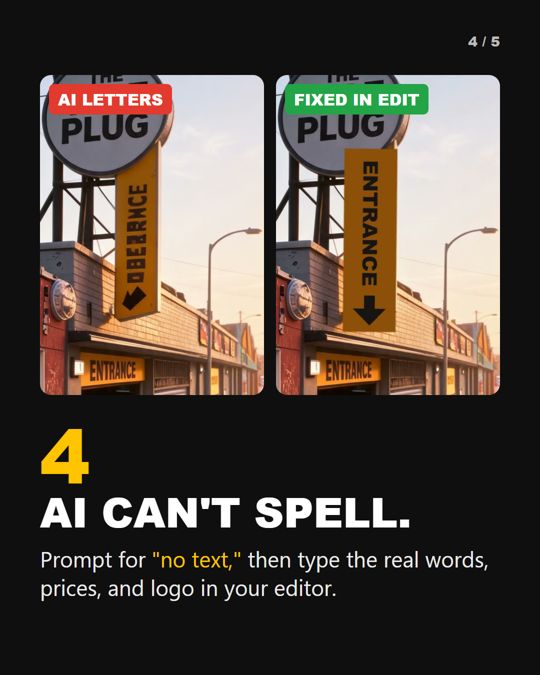 4. AI can't spell